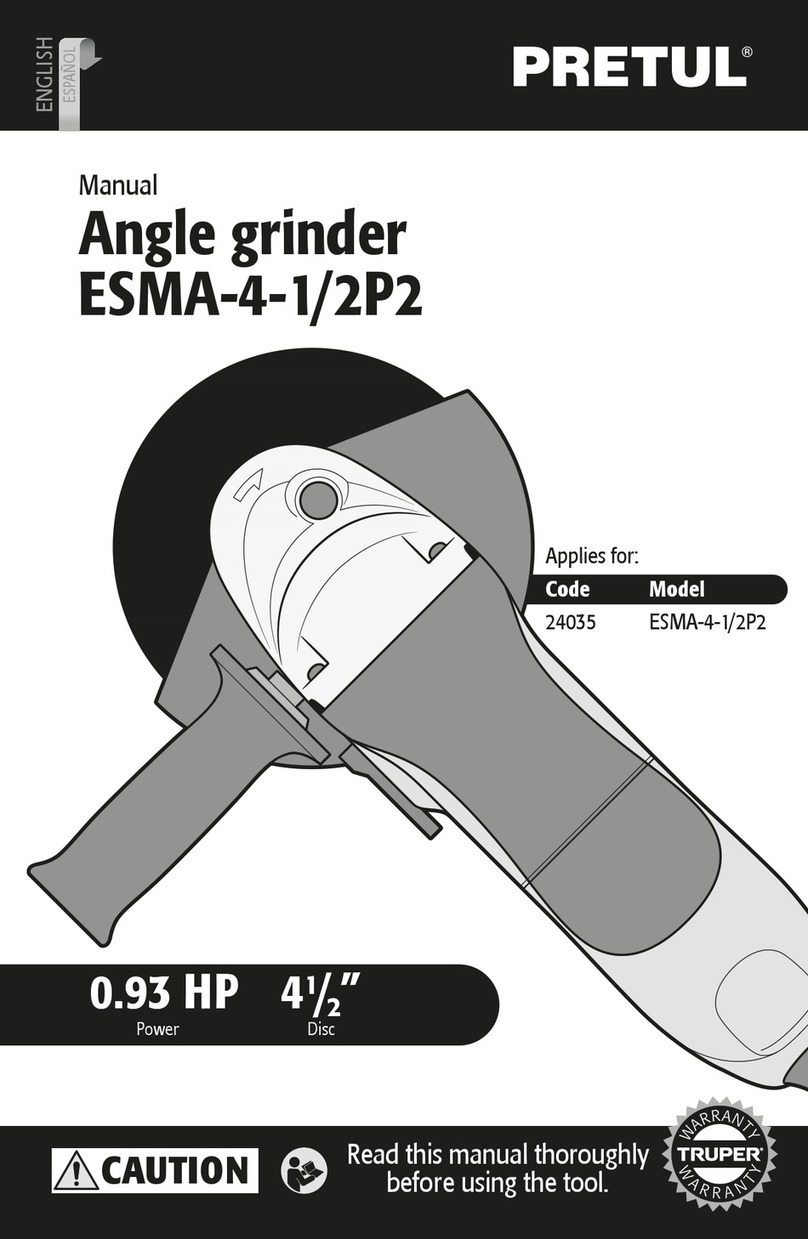 Truper PRETUL ESMA-4-1/2P2 User manual