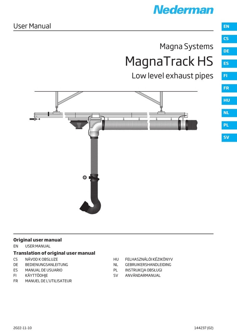Nederman MagnaTrack HS Original user manual