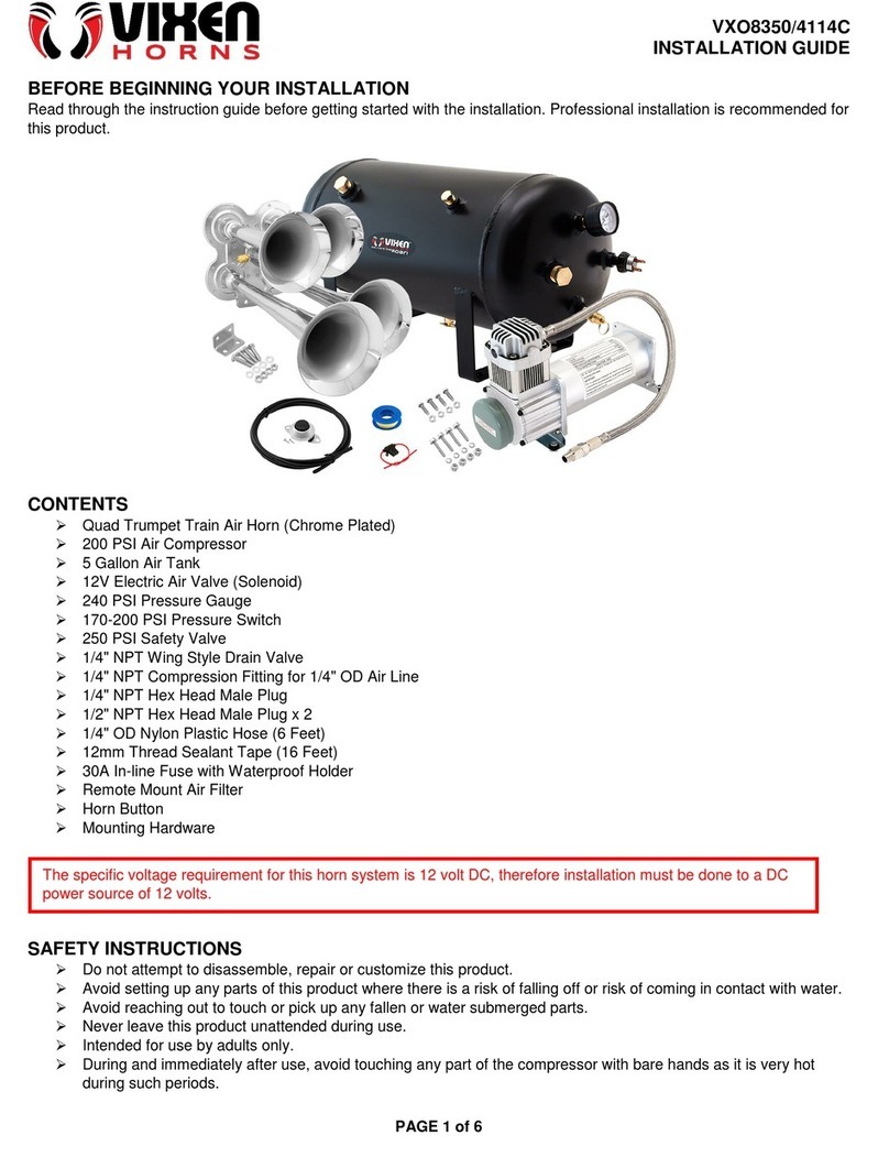 Vixen Horns VXO8350/4114C installation guide