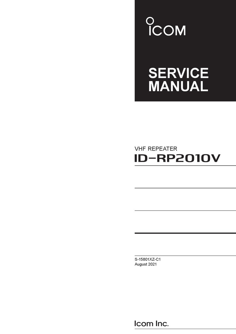 Icom ID-RP2010V Service manual