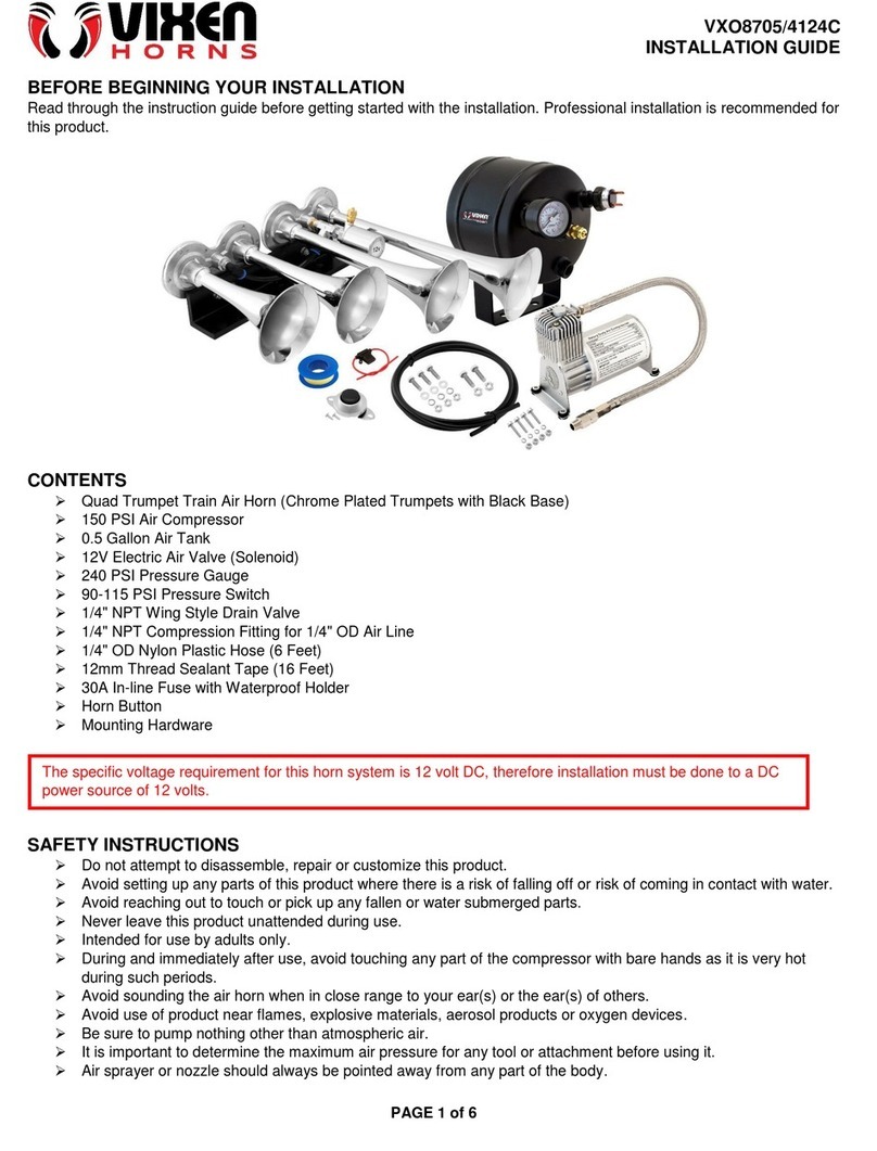 Vixen Horns VXO8705/4124C installation guide