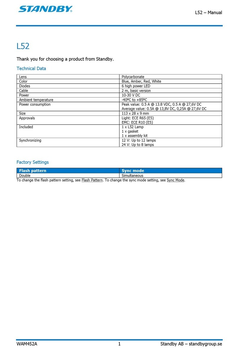 Standby L52 User manual