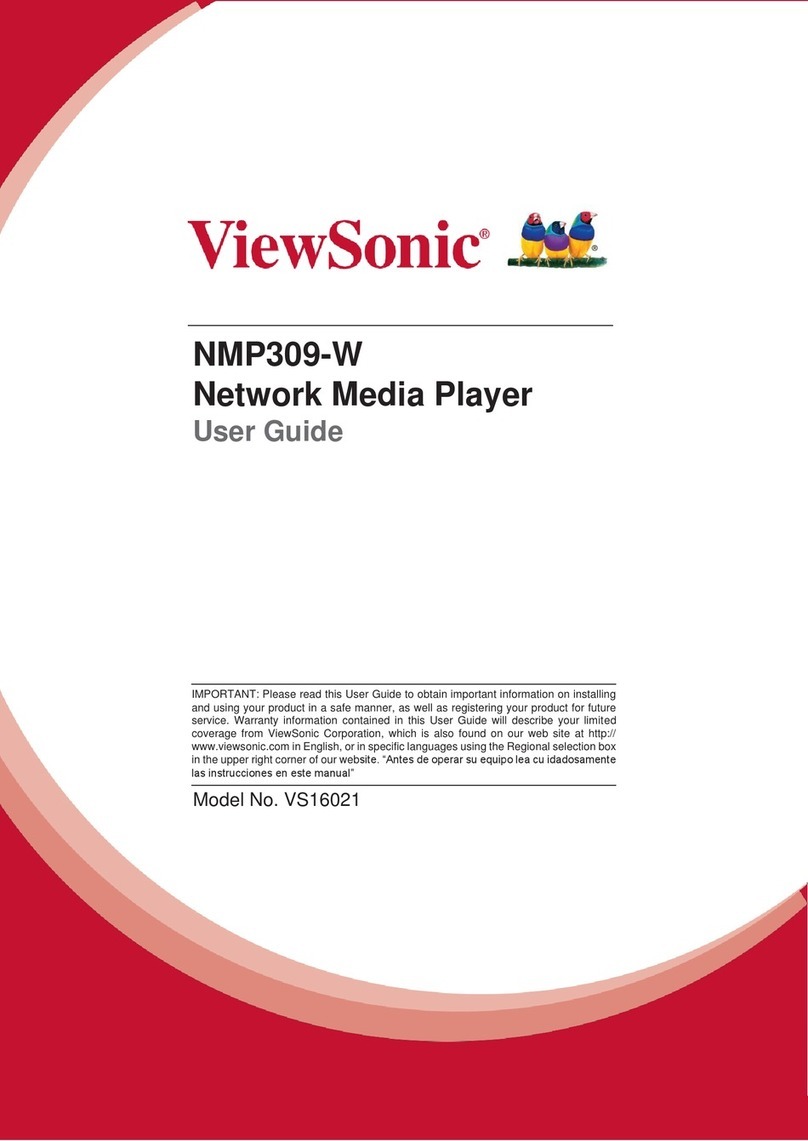 ViewSonic NMP309-W User manual
