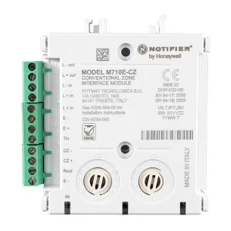 Honeywell NOTIFIER M710E-CZ User manual