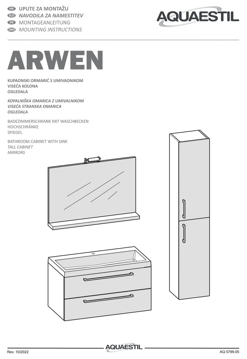 AQUAESTIL ARWEN Mounting instructions