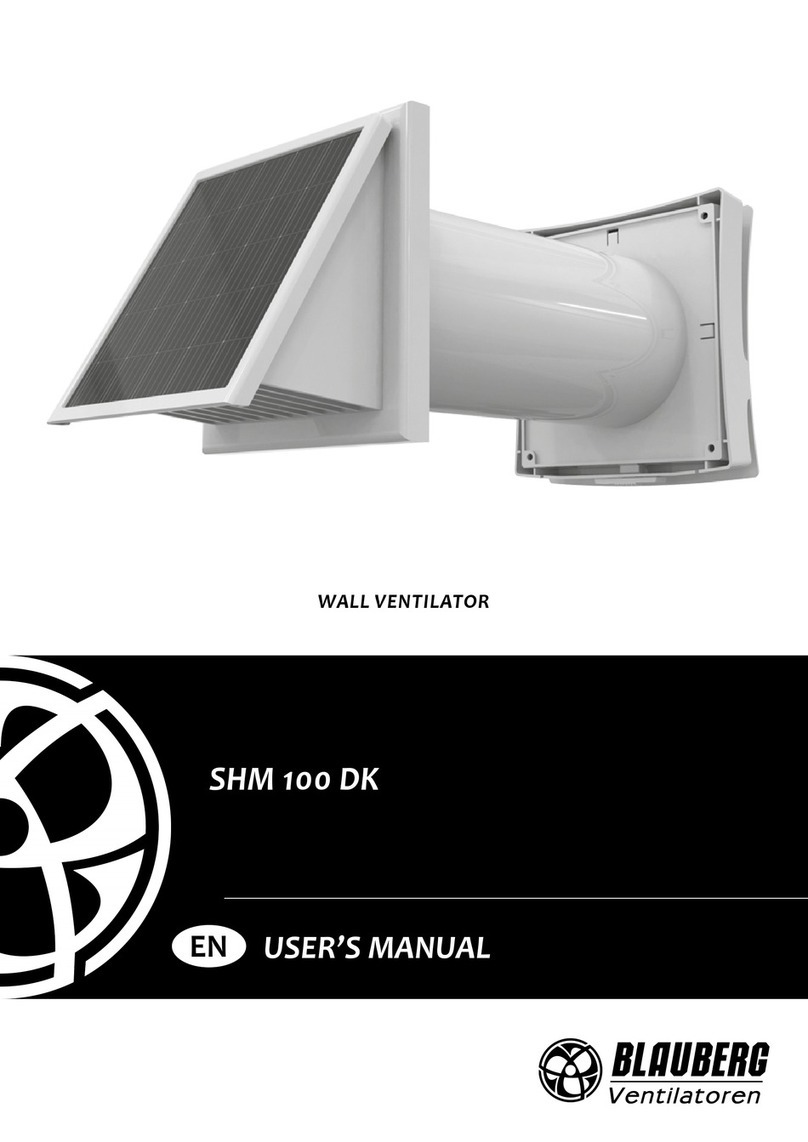 BLAUBERG Ventilatoren SHM 100 DK user manual