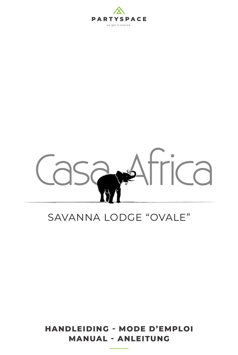 PartySpace Casa Africa SAVANNA LODGE OVALE... manual