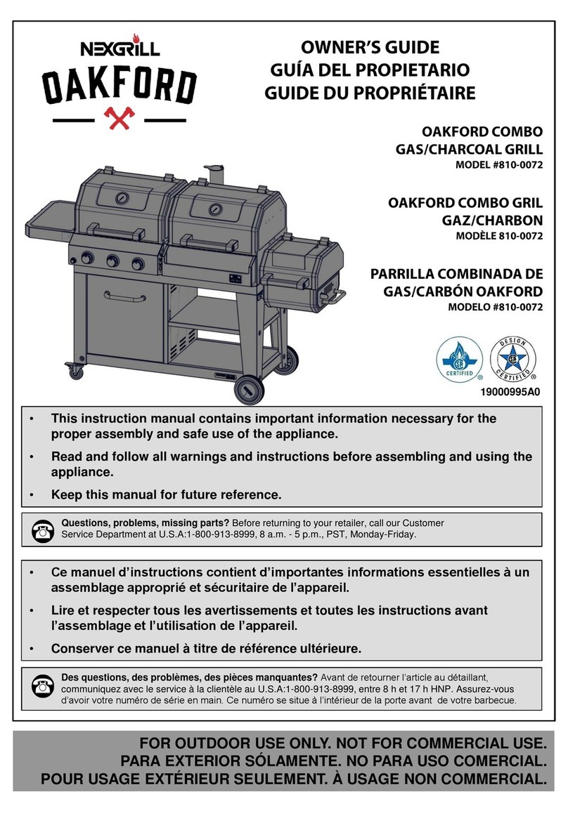 Nexgrill OAKFORD 810-0072 owner's guide