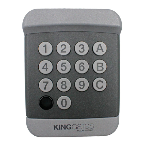King gates DIGYPAD Instructions and warnings for installation and use