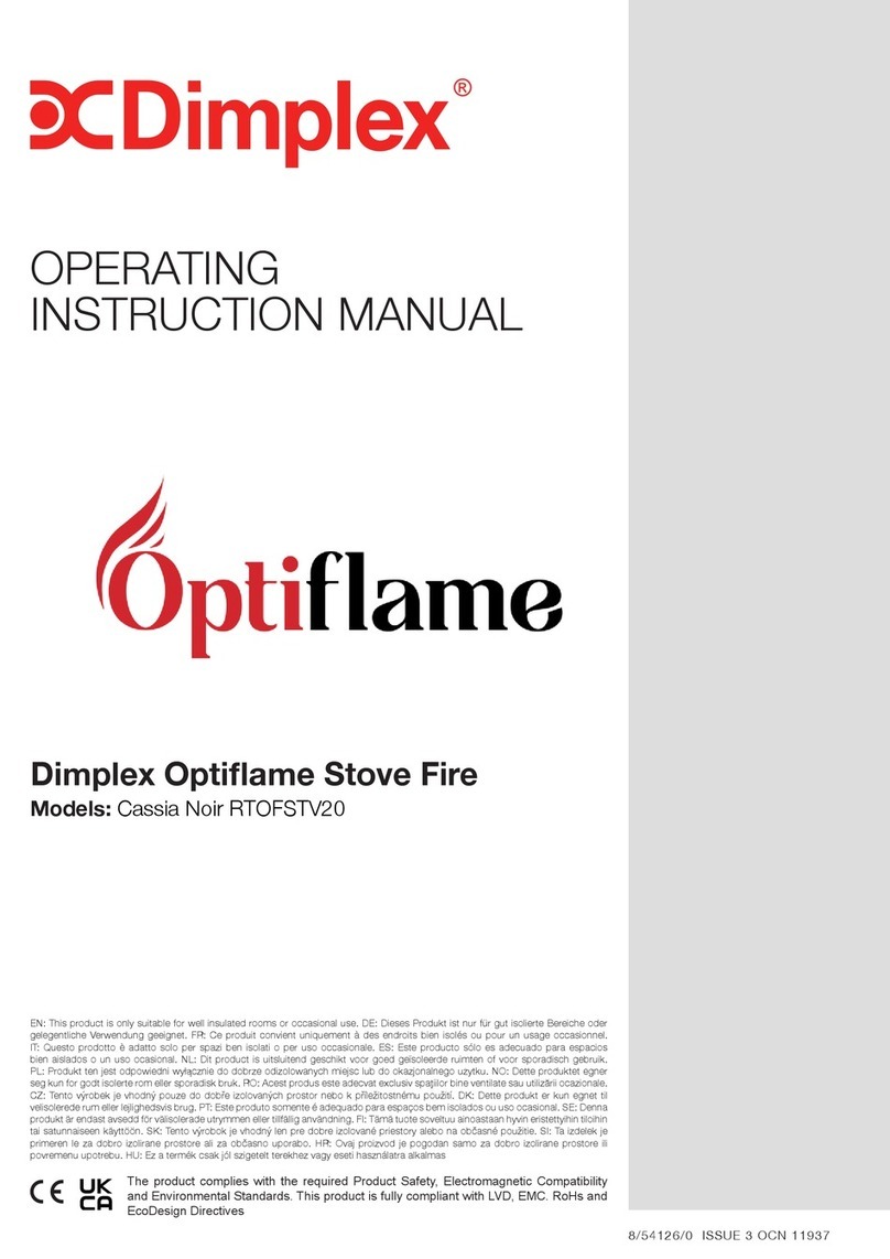 Dimplex Optiflame Cassia Noir RTOFSTV20 Instruction Manual Dimplex Optiflame Cassia Noir RTOFSTV20 Instruction Manual