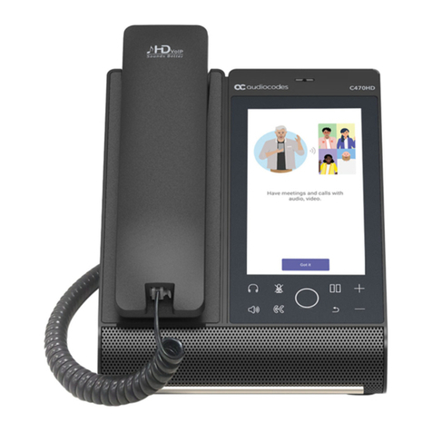 AudioCodes C470HD User manual