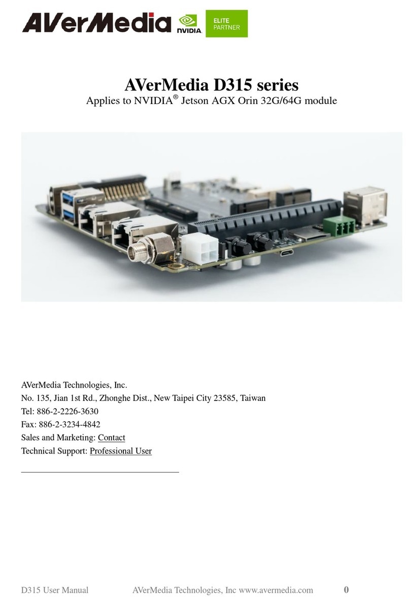 Avermedia D315 Series manual
