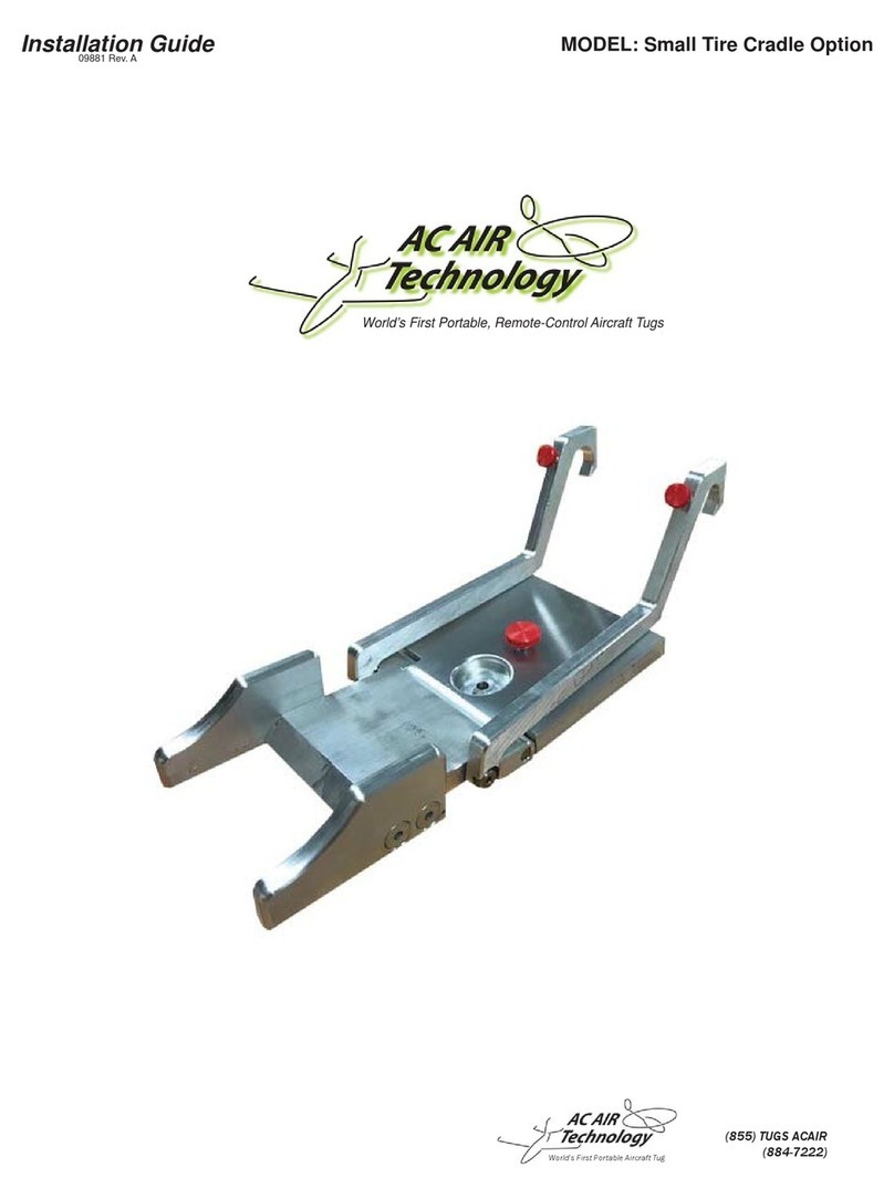 AC Air Technology Small Tire Cradle Option User manual