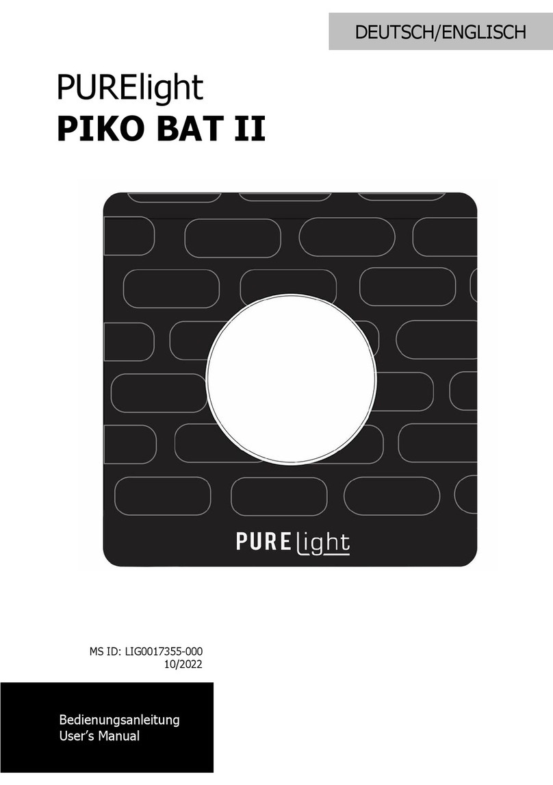 PURElight PIKO BAT II user manual