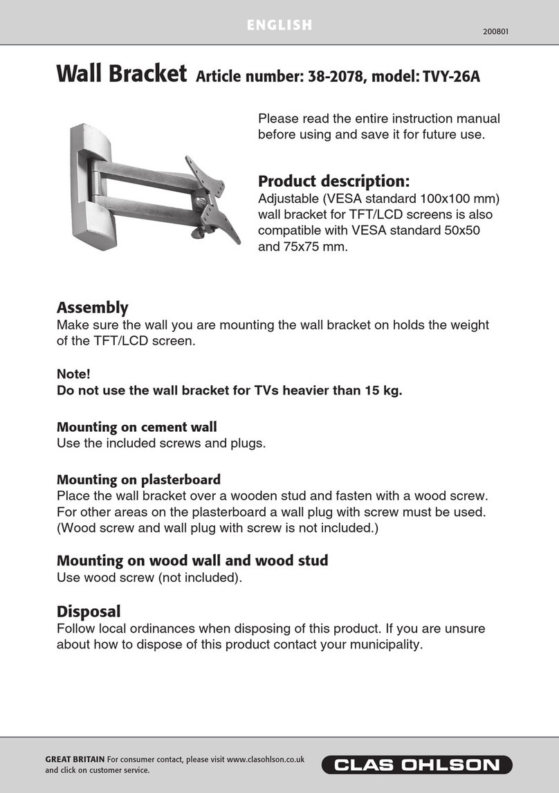 Clas Ohlson TVY-26A User manual