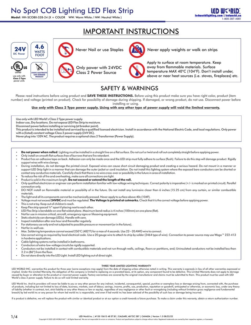 LED World HH-SCOB 528-24 Series manual