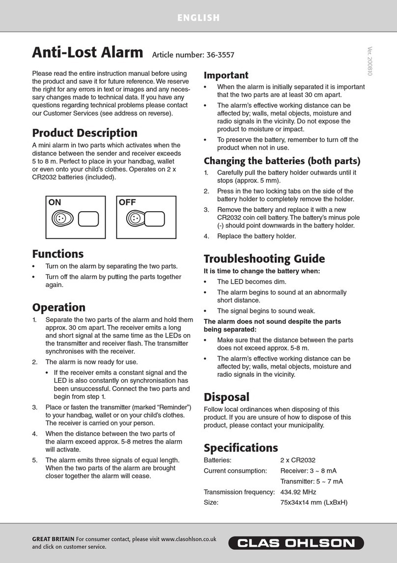 Clas Ohlson 36-3557 instructions