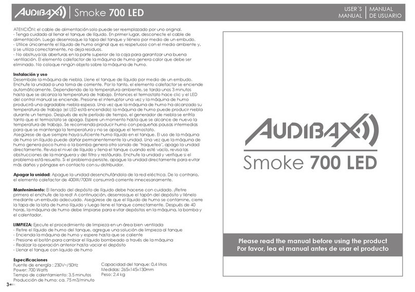 Audibax Smoke 700 LED user manual