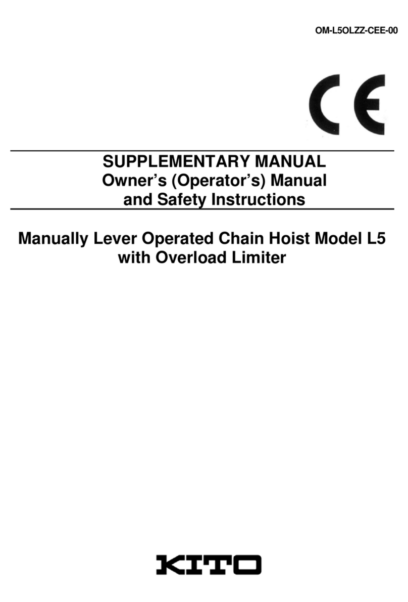 KITO L5 Supplementary manual KITO L5 Supplementary manual