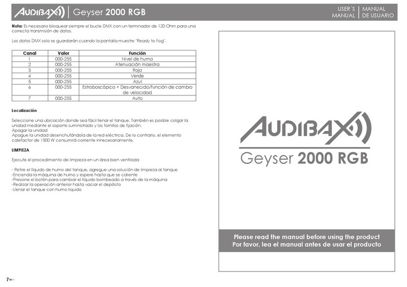 Audibax Geyser 2000 RGB user manual