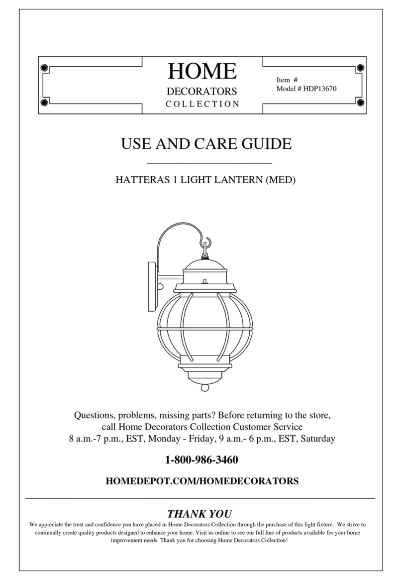 Home Decorators Collection HATTERAS Use and care guide Home Decorators Collection HATTERAS Use and care guide