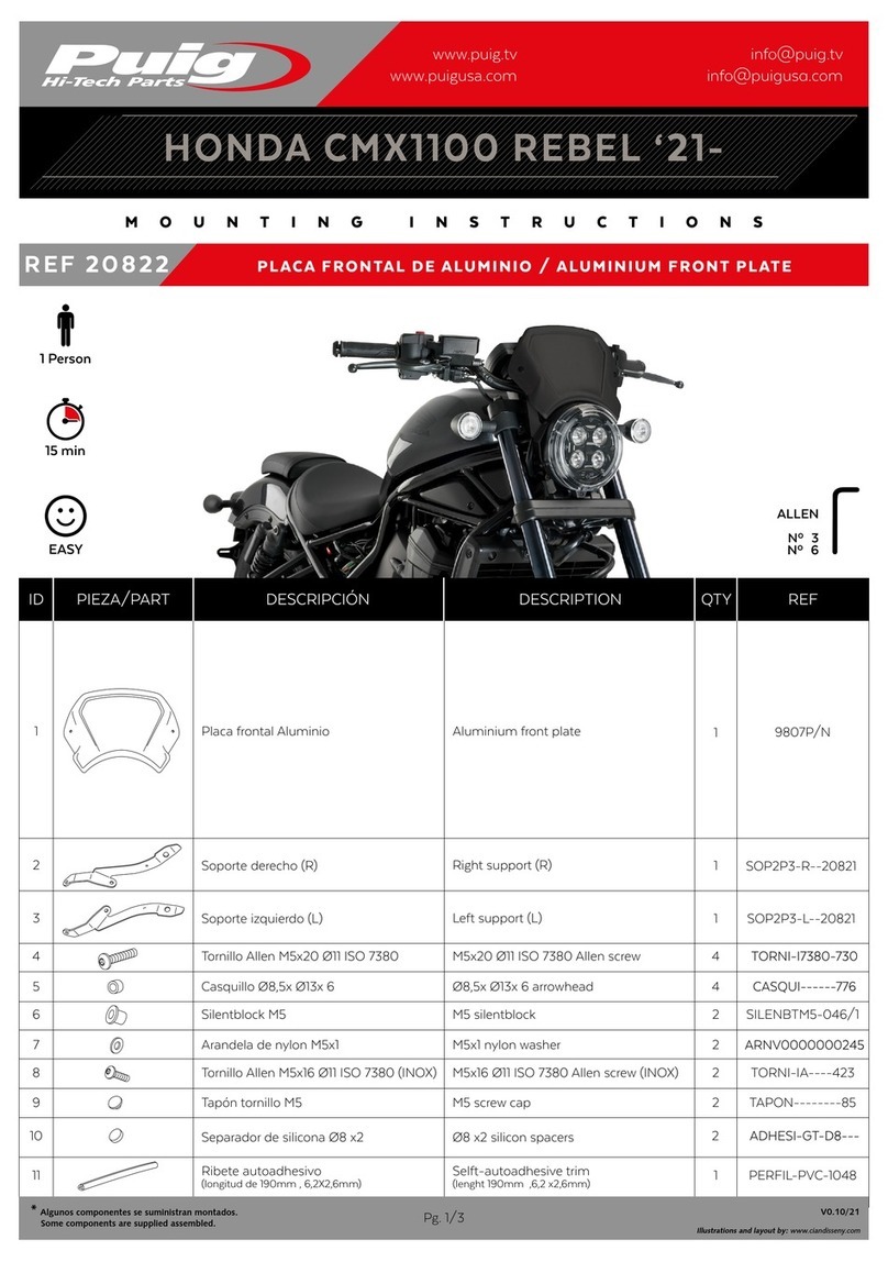 PUIG 20822 Mounting instructions