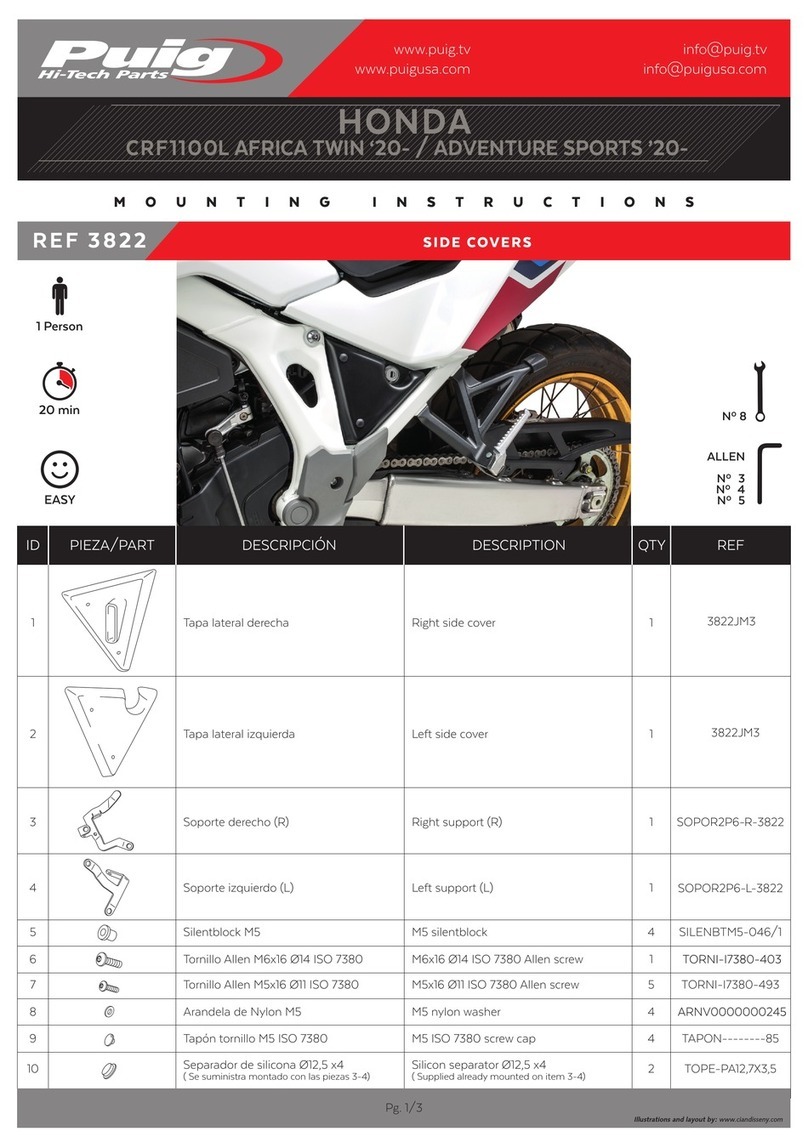 PUIG 3822 Mounting instructions