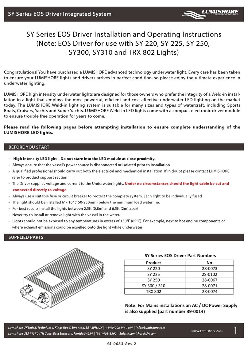 lumishore SY Series User manual