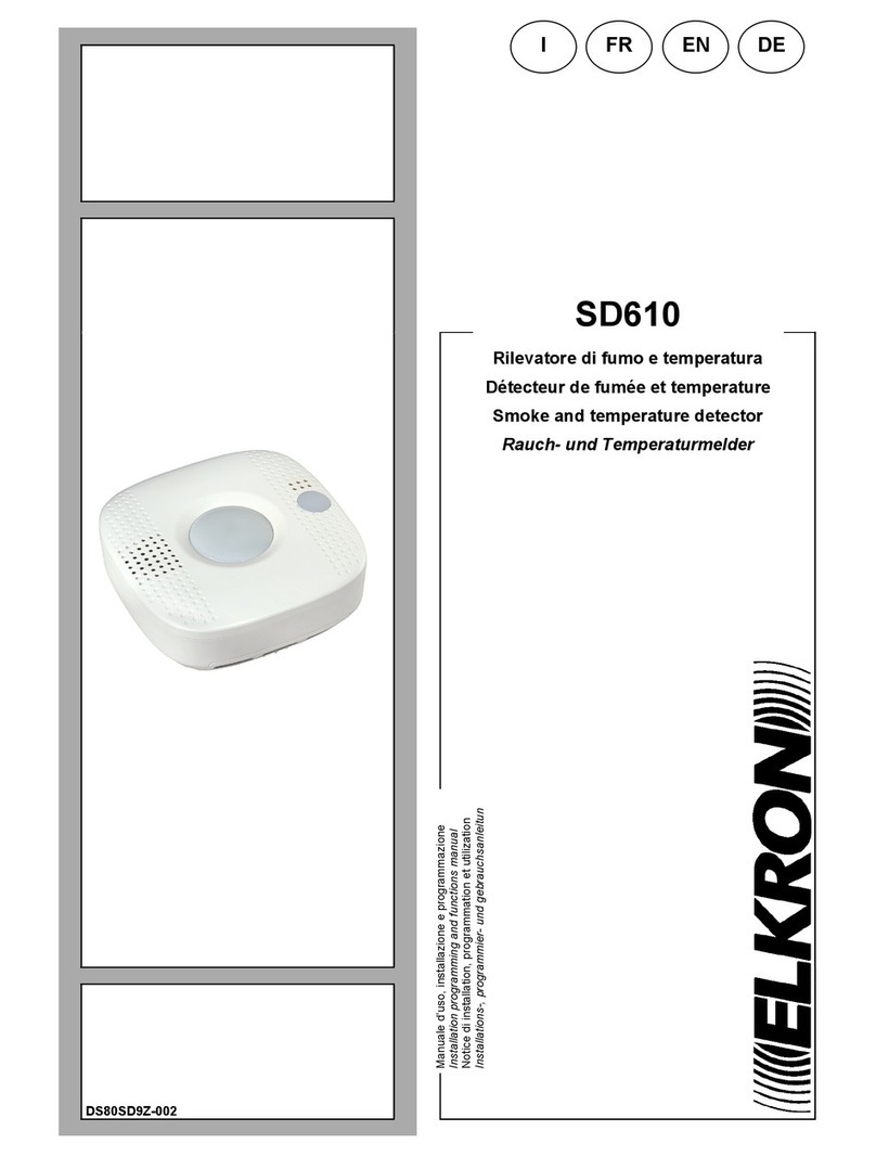 Elkron SD610 Installation, programming and functions manual Elkron SD610 Installation, programming and functions manual