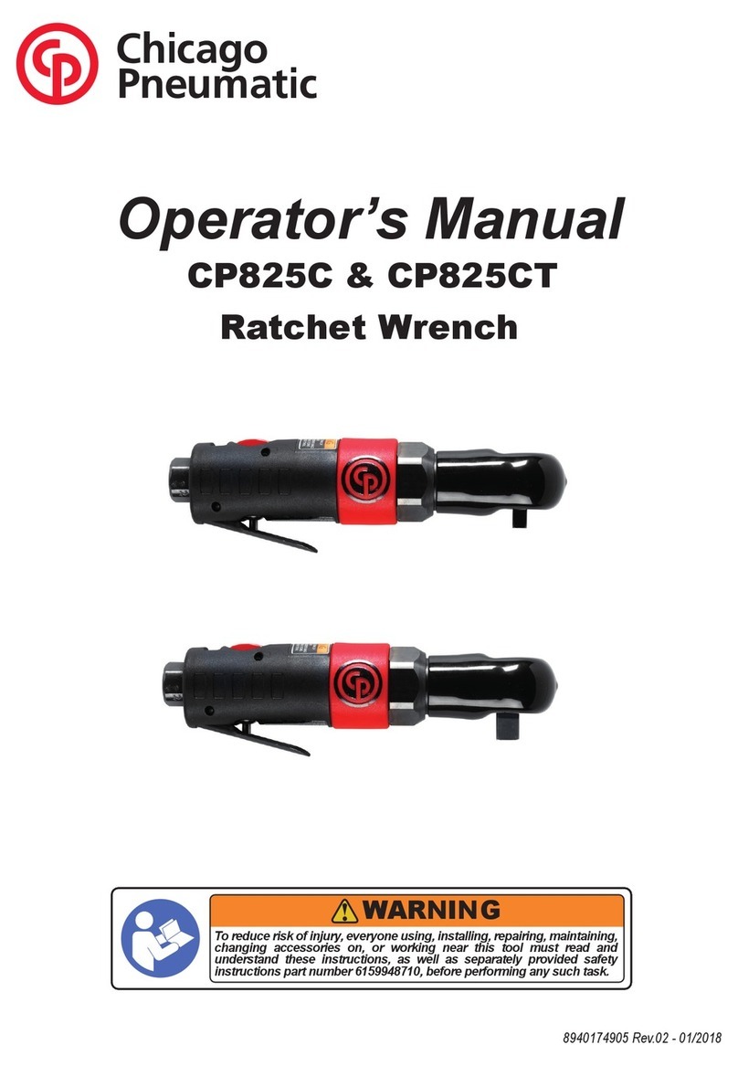 Chicago Pneumatic CP825C Operator's manual