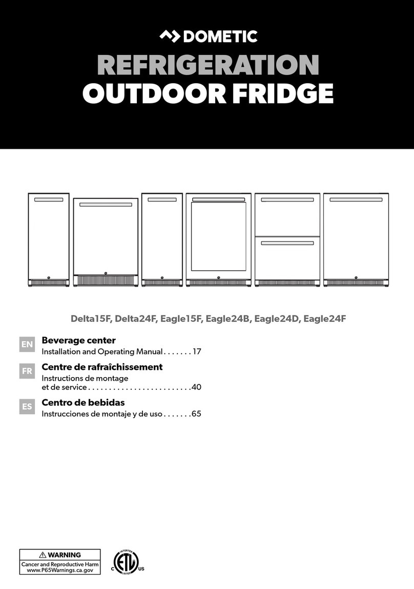 Dometic Delta15F Installation and operating manual