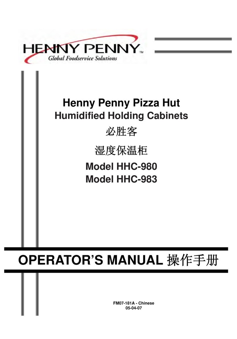 Henny Penny HHC-98 Series Operator's manual