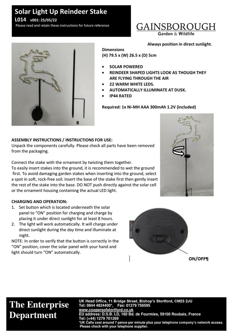 Gainsborough L014 instruction manual