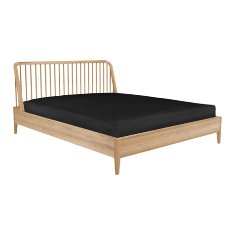 Ethnicraft SPINDLE BED - QUEEN SIZE Assembly Instruction for Installation Ethnicraft SPINDLE BED - QUEEN SIZE Assembly Instruction for Installation