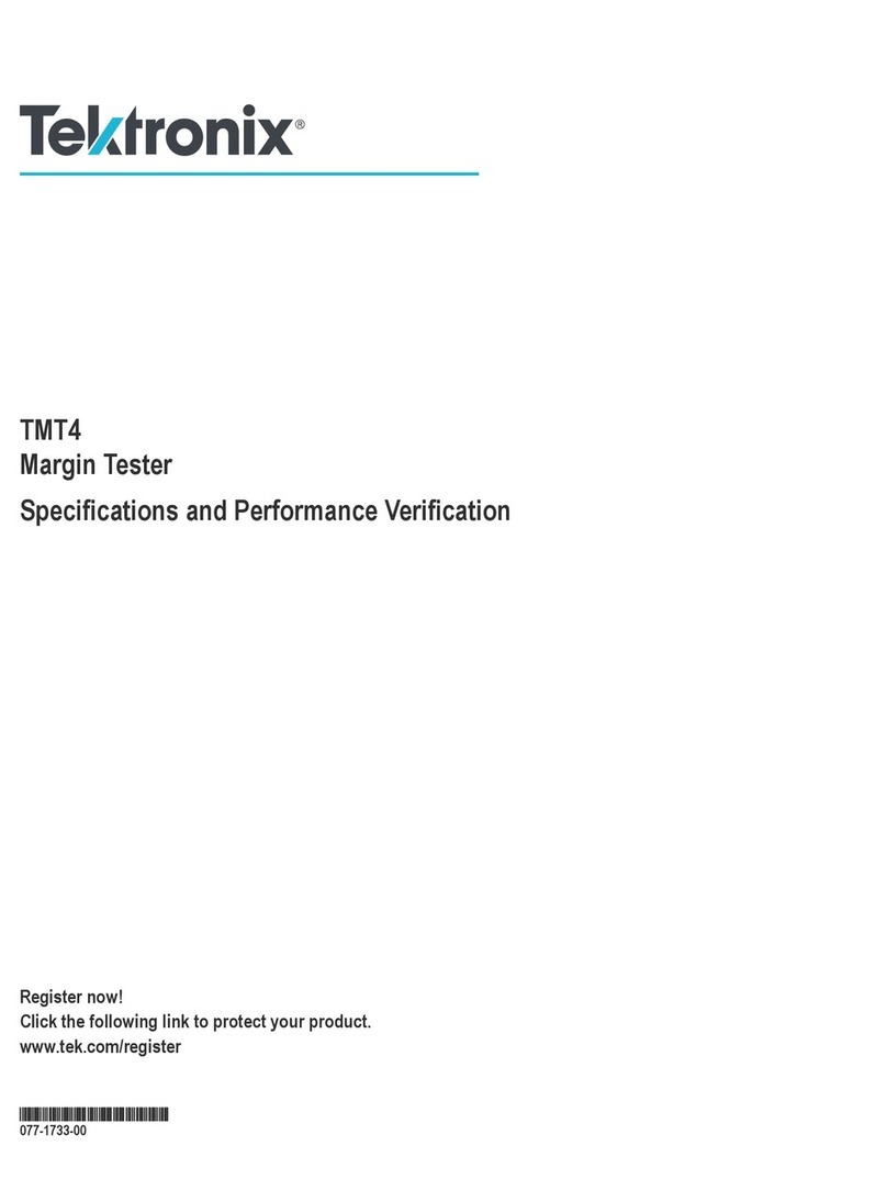 Tektronix TMT4 Use and care manual