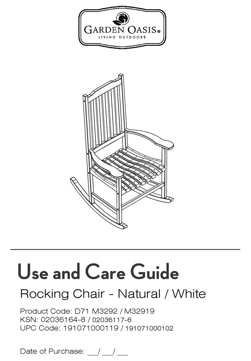 Garden Oasis D71 M3292 Use and care guide
