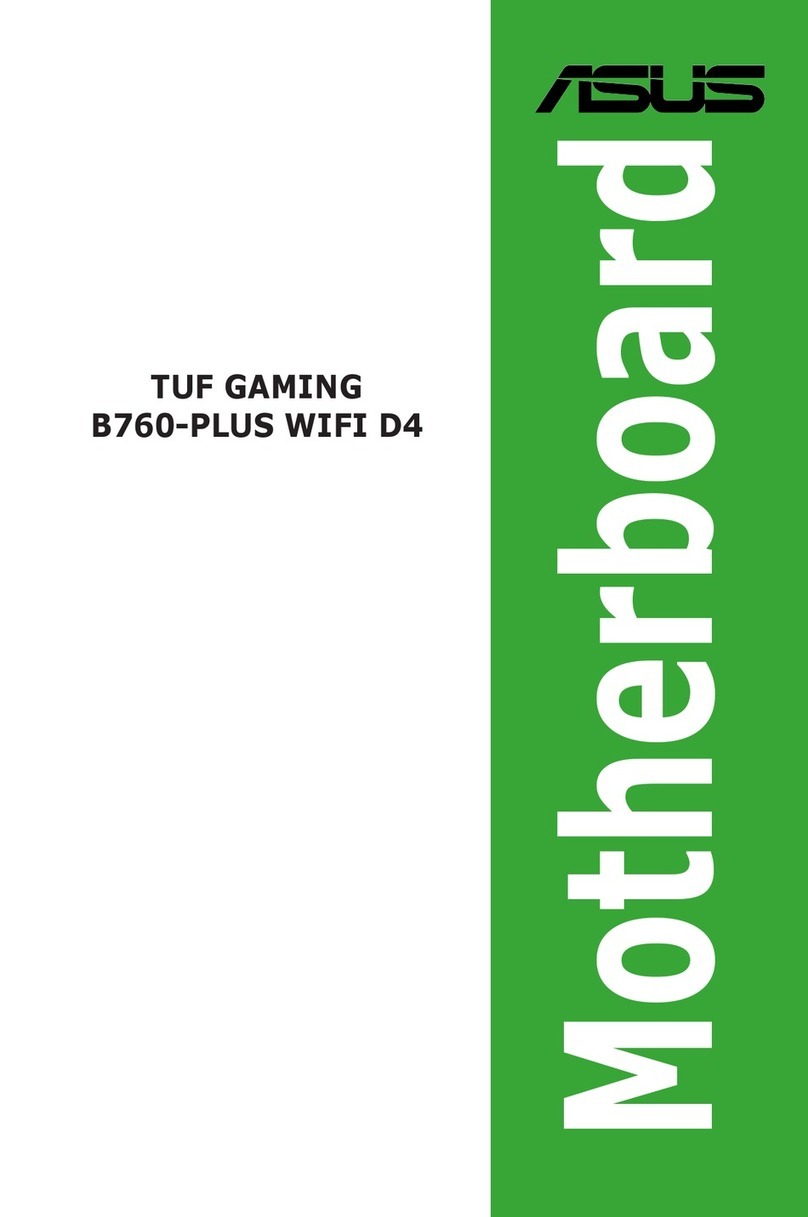 Asus TUF GAMING B760-PLUS WIFI D4 User manual