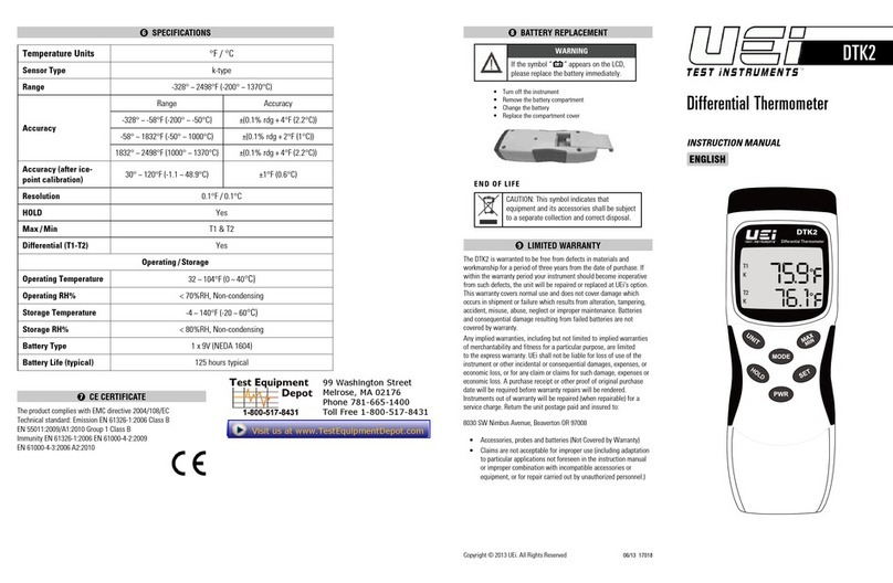 UEi DTK2-N User manual
