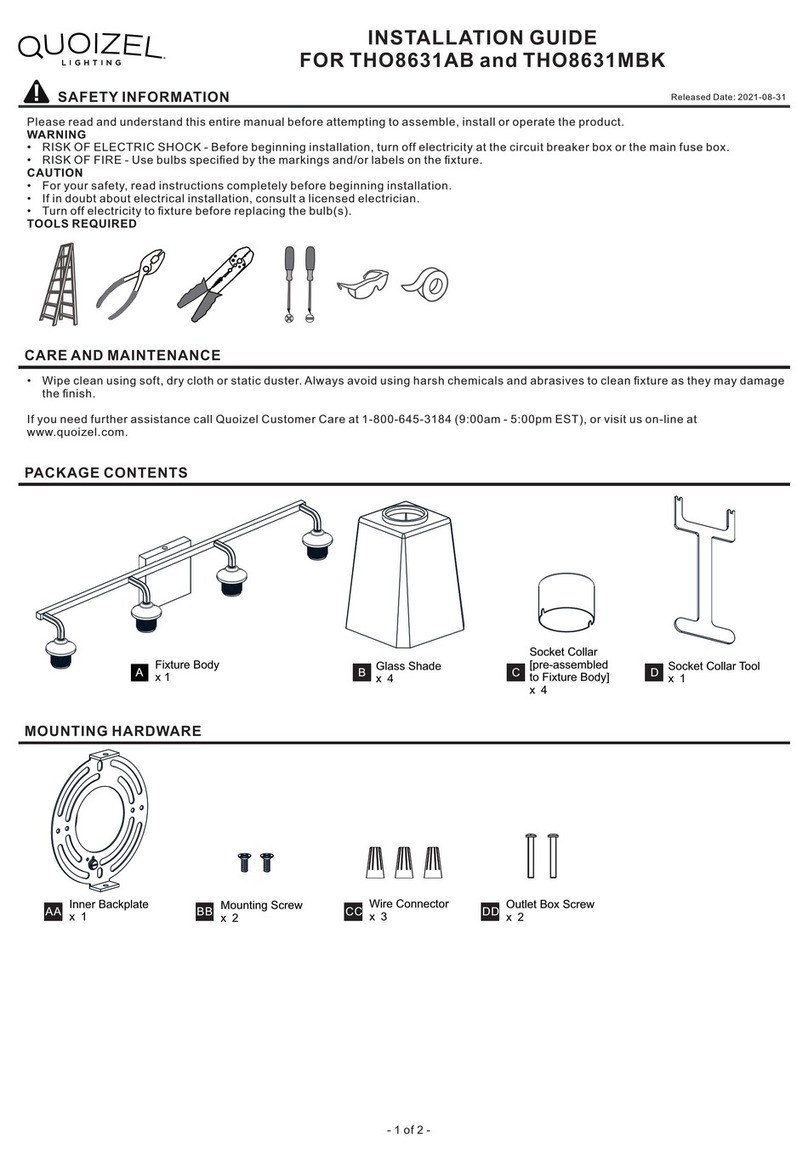 Quoizel THO8631AB installation guide