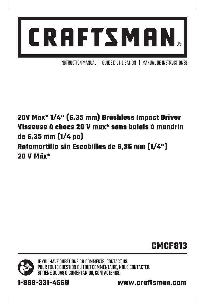 Craftsman CMCF813 instruction manual