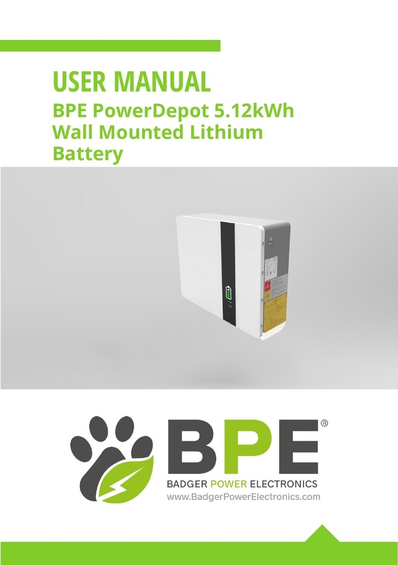 BPE PowerDepot BPE-LFP-5.12-WM user manual