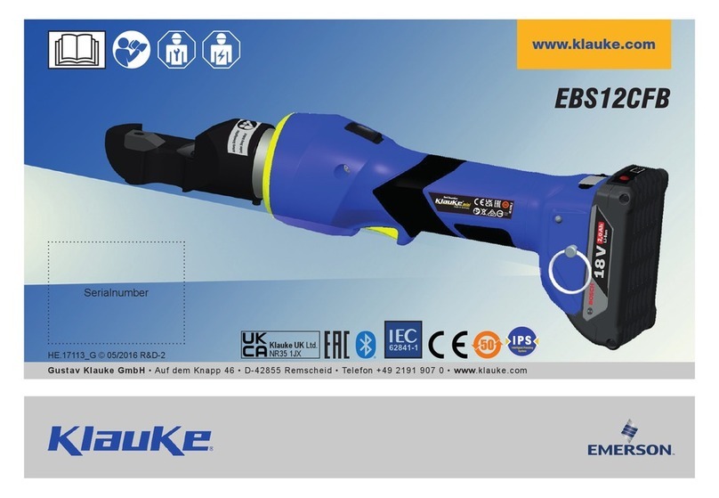 Emerson Klauke EBS12CFB User manual