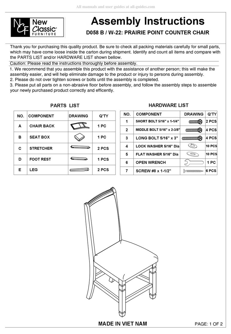 New Classic Furniture D058 B Assembly instructions