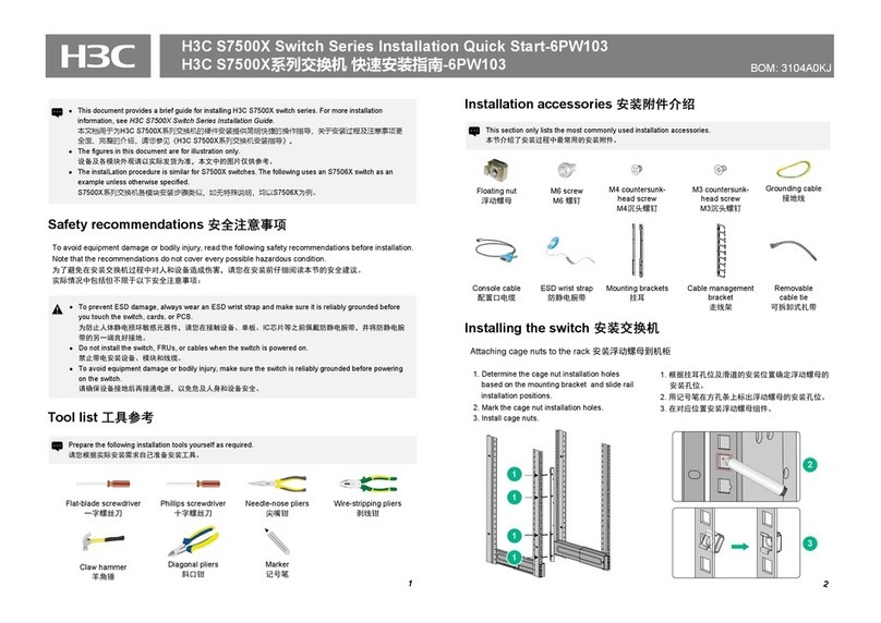 H3C S7500X Series User manual H3C S7500X Series User manual