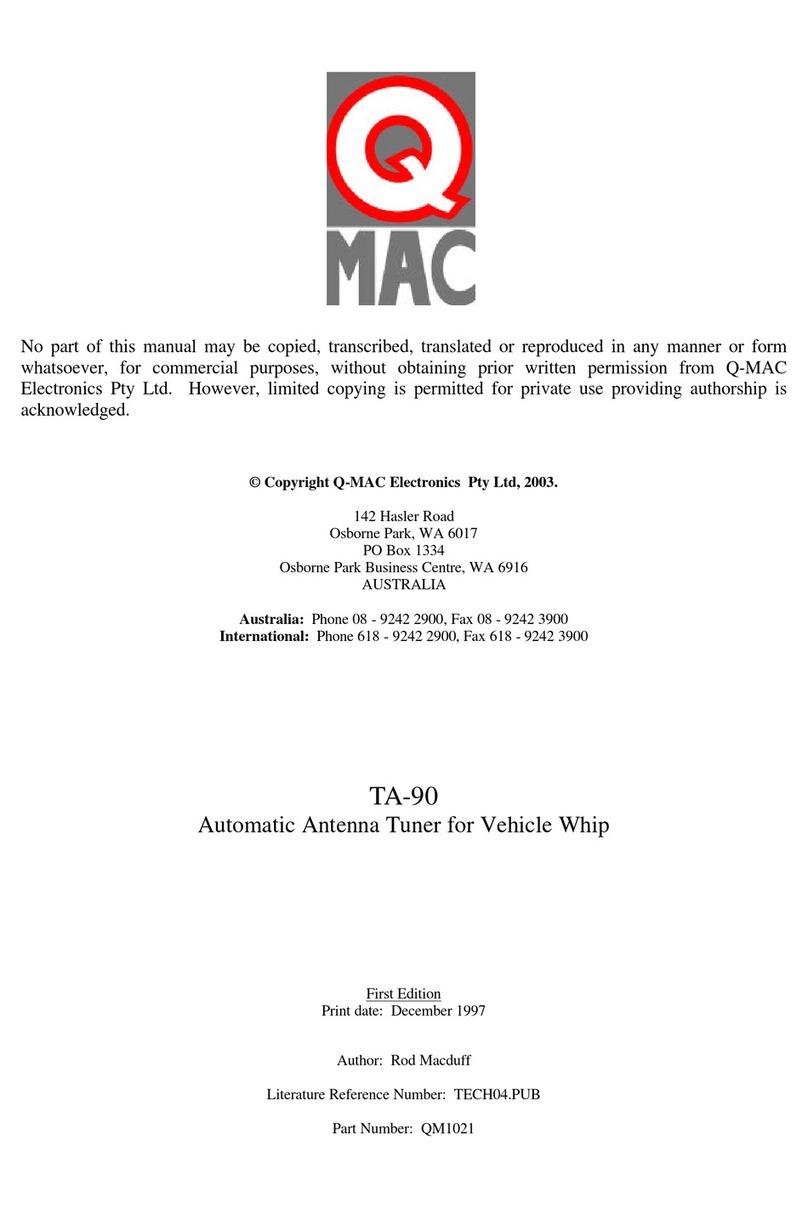 Q-Mac TA-90 Technical manual