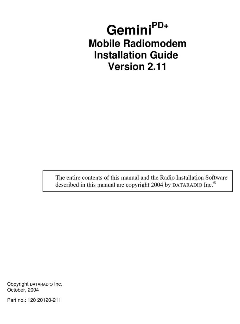 Dataradio Gemini/PD+ installation guide