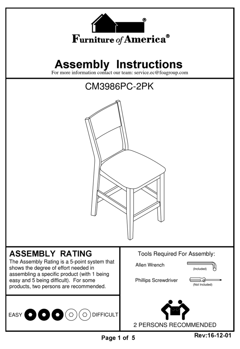 Furniture of America CM3986PC-2PK User manual