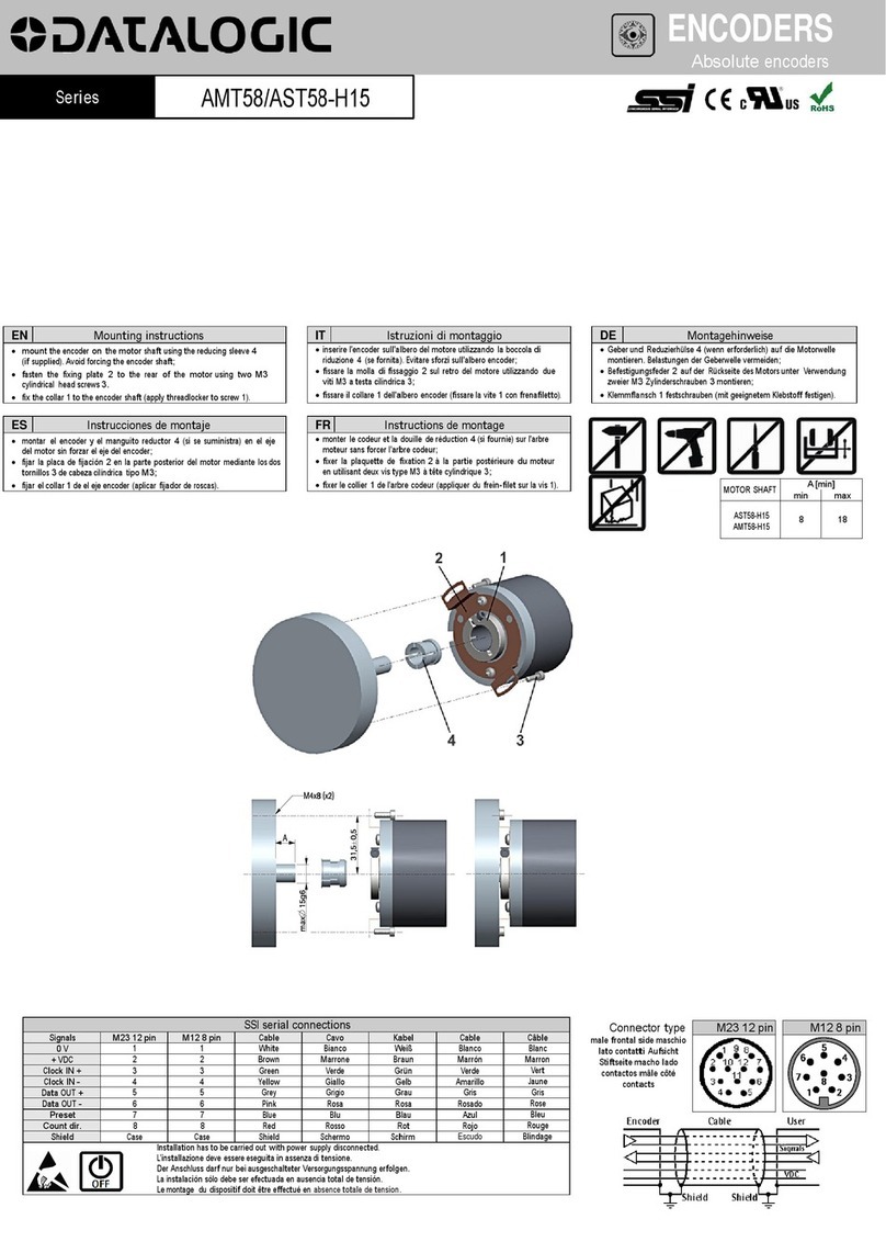Datalogic AMT58 Series Mounting instructions