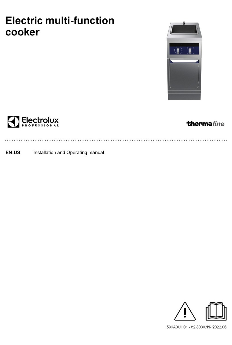 Electrolux Professional thermaline 588440 Installation and operating manual