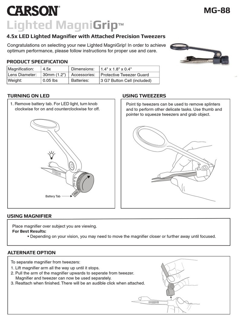 Carson Lighted MagniGrip MG-88 User manual Carson Lighted MagniGrip MG-88 User manual